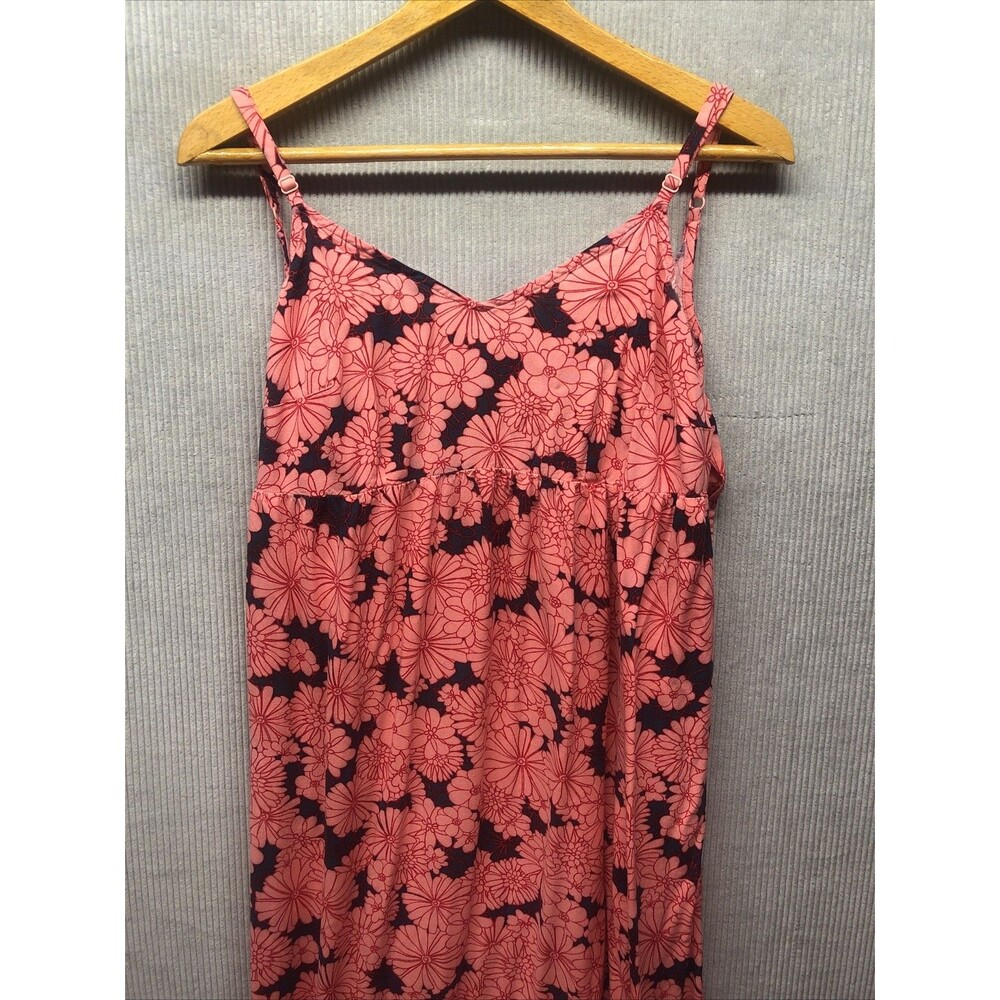 Isabel Ingrid Isabelle Dress M Pink Red Blue Floral Spaghetti Strap Tie Back